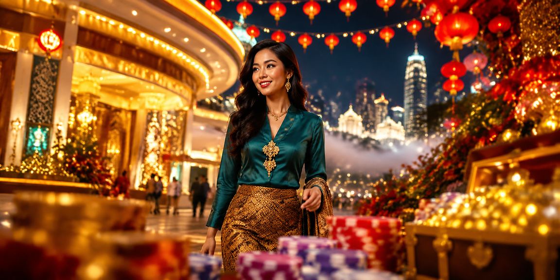 Suasana perjudian di Genting Highlands dengan meja blackjack gaya Malaysia