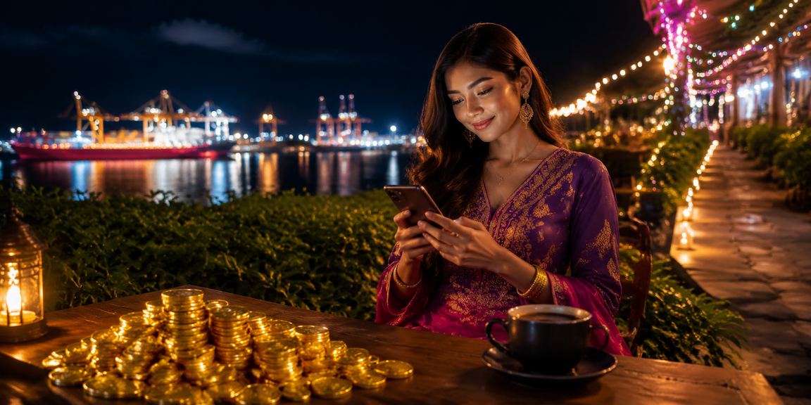 Malaysian player registering an online casino account via smartphone